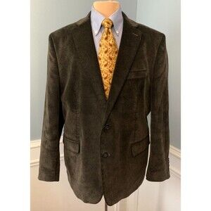 Chaps Elbow Patch Corduroy Blazer Mens 46R Sportcoat Two Button Jacket